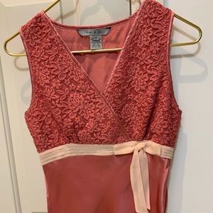 Vintage pink lace top